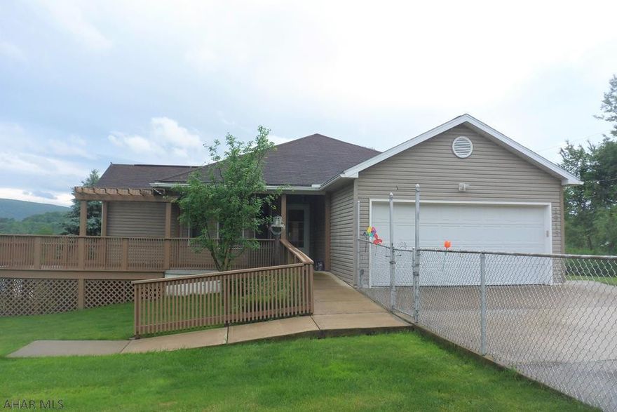 Nice one story home - Main level has living room, large eat-in kitchen, 3 bedrooms, 2 baths, and hardwood floors.  Basement has a large family room to patio, full bath, 4th bedroom, laundry, and large storage area...included:  central air, central vac, covered deck, patio, oversized 1-car garage is few steps to kitchen, cement driveway, fenced yard...lot 150x120...handicap access.  Ask about available furniture.