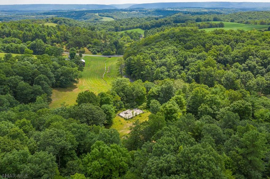 Nice scenic, quiet set-up! This property has an existing sand mound, electric-to-property, and a private well on just under 23 acres of woods with a clearing for a home.Wildlife abounds and there is a large multi-room cement foundation with a fireplace that had been used as a residence years ago till they could build-in fair condition.Small creek on the land and it is in the Clean and Green Program. Just two hours from D.C., Harrisburg or Pittsburgh area. Check it out!
