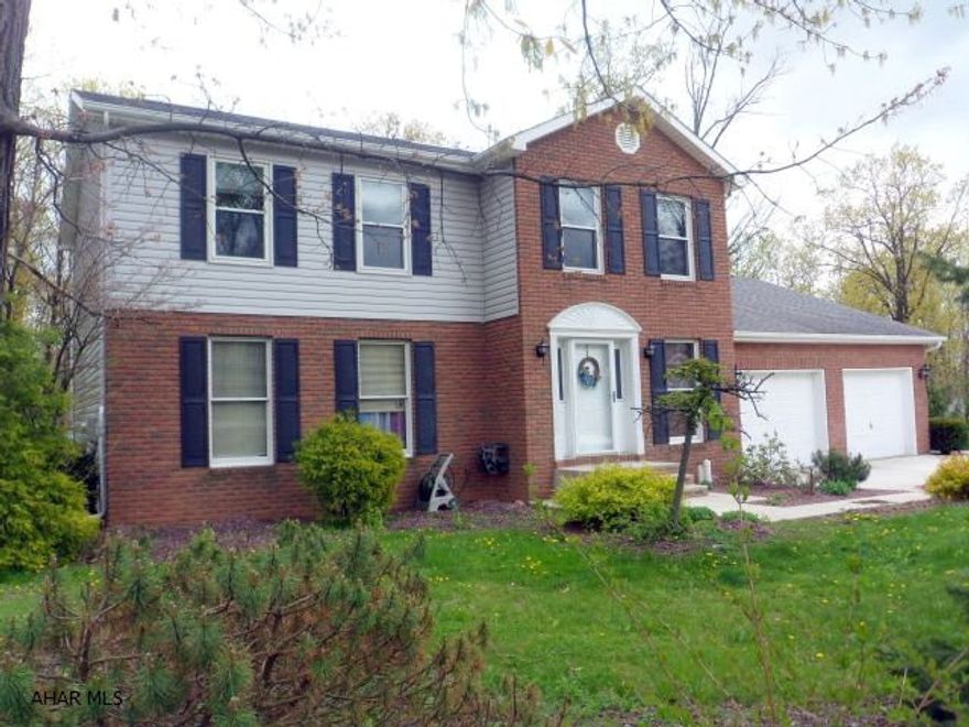 SYLVAN EAST - Hollidaysburg Schools - So much to offer - 4 BR, 2.5 BA, LR, formal DR, eat-in cherry kitchen with breakfast bar, FR with gas FP and vaulted ceiling, 1st floor laundry and 1/2 bath, 3 season room, partially fininshed basement, ample storage and closets, first floor hardwood floors, central air and vac., zoned gas heat, deck, patio, outdoor play-set, 2 car garage, large wooded lot 130 x 244...$309,900.      Agent: Please use sign in sheet or leave card. Thank you!