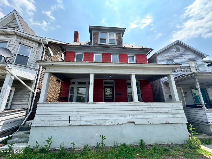 All brick 3-4 bedroom home, main floor laundry and off street parking. Carpets were just cleaned. The attic is finished and has electric heat. Property was recently used for a rental investment property. The front of the home has recently had repointing completed.