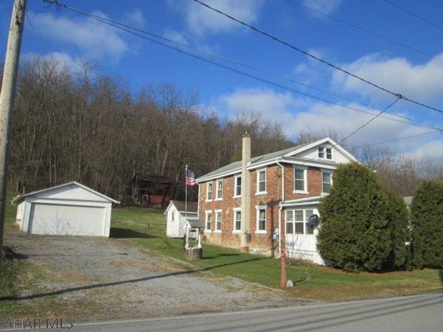 All brick exterior home features new windows, newer roof, newer sewer lines, new hot water heater, newer heating system with stainless steel flu liner and upgraded 200 amp electric box!  This 3 bedroom, 1 bath home just needs cosmetics!  The 2 car, 2 story garage is a bonus!  All of this on almost 3/4 acre. Buyers beware house being sold as is