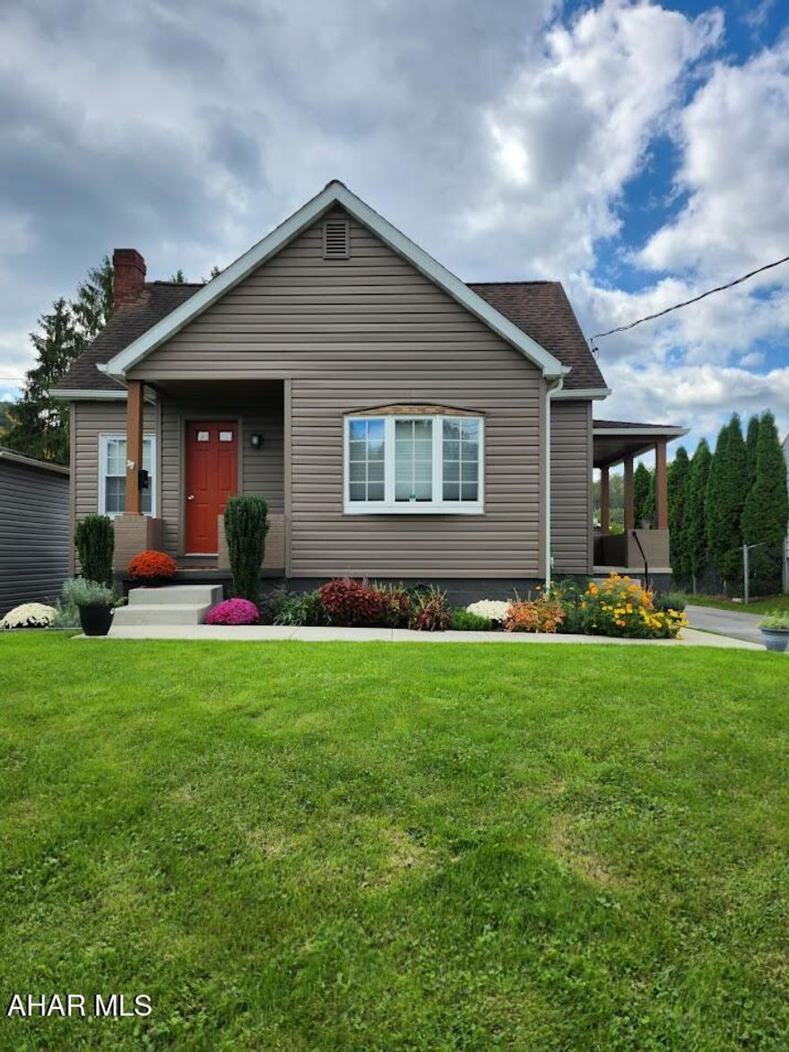 This well-maintained home offers a range of modern upgrades throughout. Improvements include updated plumbing with a Manabloc PEX system, 200-amp electric service with upgraded wiring and service box, a 3-ton Trane heat pump with central A/C, and a newer hot water heater. The home also features Thermopane windows, updated interior and exterior doors, vinyl siding, laminate and ceramic tile flooring, and carpeting in the second-floor bedrooms and hallway.

The kitchen offers stylish cabinets with granite countertops. Bathrooms have been updated with modern tubs, sinks, and commodes, and recessed lighting adds a contemporary touch. A radon mitigation system has been installed for added peace of mind. There's also a convenient first-floor bedroom.

The oversized, heated 28x29 two-car garage has been remodeled and includes a frost-free spigot and two garage door openers. A paved driveway and a utility shed complete the package making this home move-in ready and full of comfort.