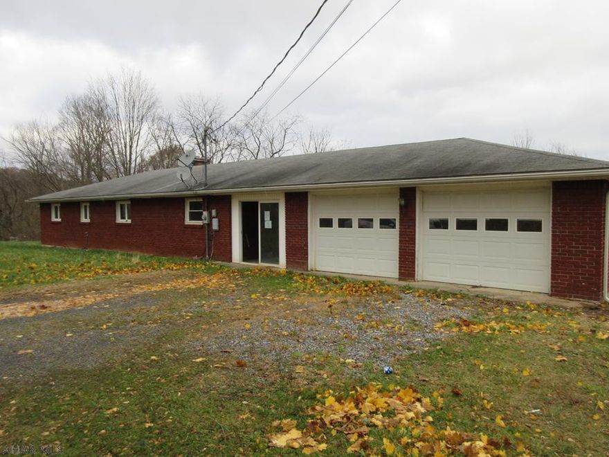 Brick rancher on semi-private 3.49 acres. 2 car attached garage and loads of living space, but needs TLC. AS-IS sale. Seller will make no repairs. Asset built before 1978 lead-based paint potentially exists