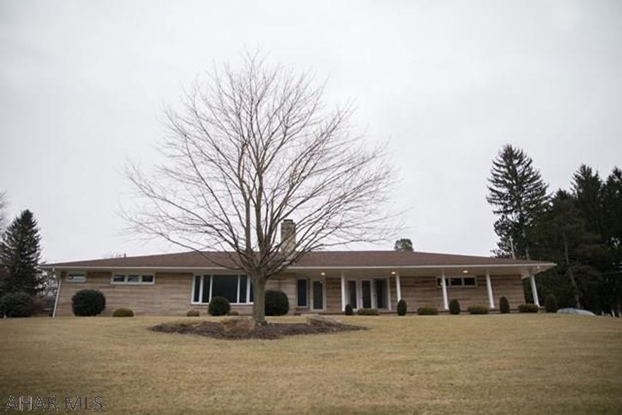 Prestigious stone ranch home. Quality throughout, large rooms and 2 stone gas fireplace. Inviting sunporch to sit and relax. Main level laundry with 2 full baths, 3 bedrooms. Oil hot water/radiant heat and heat pump. Central air and roof is a 50 year shingle installed in 2007. Outside is picturesque. Call for your appointment to purchase this lovely home.