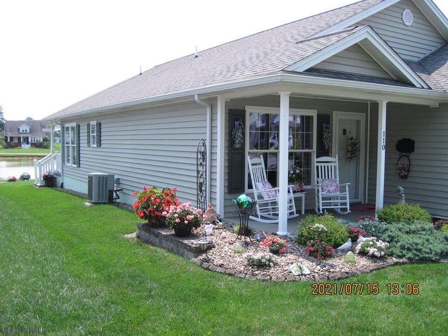Newly Custom Built Home in 2007, This Home is all on one level and features include, Living Room, Kitchen with a Pantry. Dining Room, Laundry Room, Three Bedrooms and Two Full Baths, One Being a Master Suite with a Walk -In Closet and a Full Bath with a Handicap Shower. Insulated Ceramic Tile Flooring and Carpet Throughout, Front and Rear Covered porches with Ceiling Fans on the Rear Porch. Central Air and Vacuum. Heat Pump and Air Cleaner on Furnace and a Oversized Two Car Garage. Thermo - Pane Tilt -In Windows with Vinyl coated sills, Low Voltage Candles in all the windows. Call for a Showing Today, Enjoy the view sitting on your back porch.