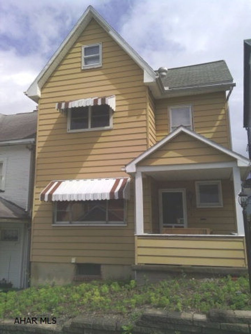 Altoona home is conveniently located close to the hospital. This home has 3 bd, 1 ba, sunroom, heated attic, fenced in yard and  2 car garage. Listed for $25,000