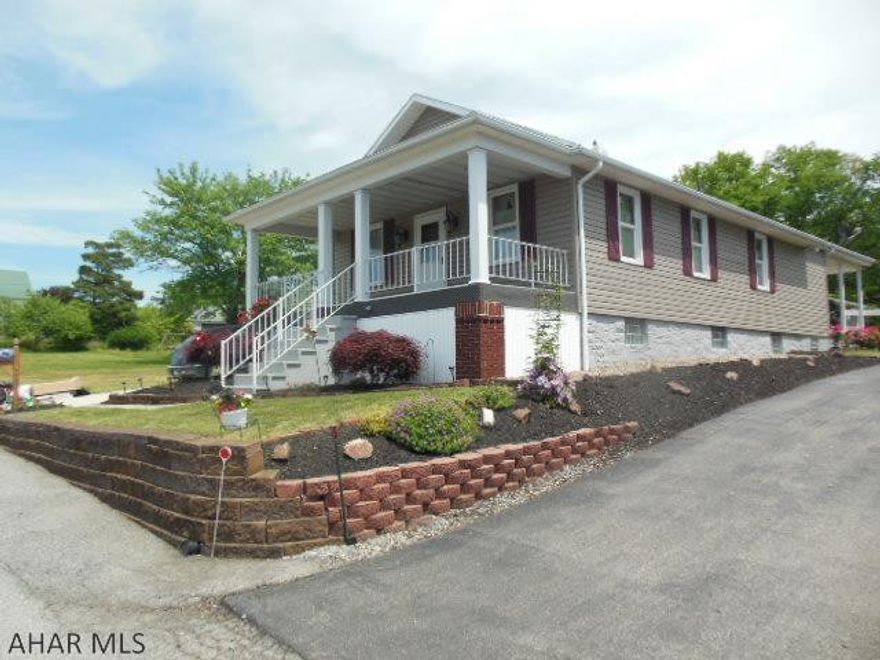 Neat-as-a-pin, beautifully updated 1 story ranch with a 2 car detached garage in Pleasant Valley! 3 BR, 1 BA, C/A, FR w/fireplace, oak kitchen, clean basement with laundry and newer inside french-drain & sump pump so it is dry.  Nice, covered front porch, white cement covered patio out back and glowing-white cement driveway. Move right in!  Square footage is approximate, please verify.  No door knockers, call for appointment please...