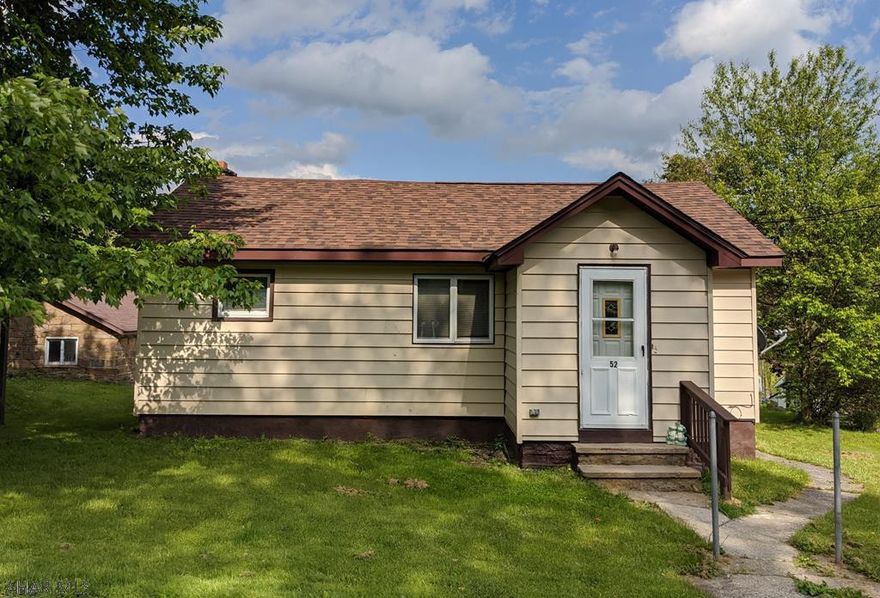 One story home with kitchen, dinette, 3 bedrooms, living room, laundry and full bath on main floor!! Lot size is 100x75 with ample room for outside activities and gardening. Working commode and shower in basement. Walk-out basement to backyard and detached garage. New roof in 2016.  Come and see what this house has to offer!