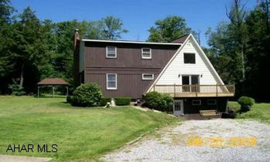 modified a-frame located on approx. 4.1 acres