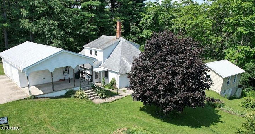 Looking for a lovely home in Loretto filled with character this is it! Private setting is a plus! Larger inside than it looks. This home features three bedrooms, two full baths, large storage area on the second floor for all your storage needs. This home features a first floor laundry room right off the kitchen. The kitchen has a built in table and lots of counter space! 
Enter the front door to a large room with closet perfect for a mud room to remove shoes and coats. This home has a large detached garage with a covered patio. In the back of the home is a seperate building would be perfect to build an apartment on the second floor for added income or just use for additional storage.  Great location, quiet street.  Call to schedule a showing!!