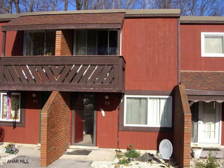 Two story two bedroom town home for care free living. Close to Mount Aloysius College.