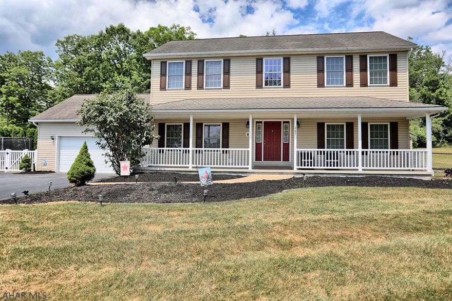 Outstanding, well kept 3 bedroom, 2.5 bath house on 1.46 acres in Hollidaysburg. Expansive fenced yard, back patio, and ample parking. Large kitchen with plenty of cupboard space. First floor laundry. 3 generously sized bedrooms and 2 full bathrooms upstairs. Beautiful hardwood floors throughout the first floor. Don't miss your chance to make this beautiful house your new home.