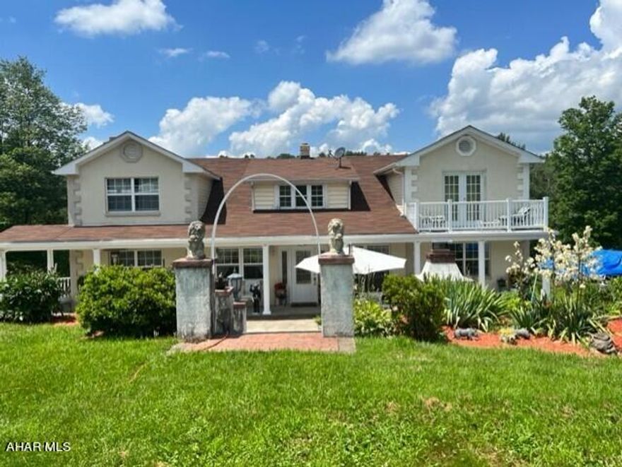 Welcome to your dream home on over 8 acres of picturesque land! This stunning property has all the space and amenities you need for a comfortable and joyful living experience.  Key Features include 5 bedrooms (one captive), 4 bathrooms, 2 fireplaces, finished basement with an additional bedroom,  pond,
pool, large yard, and woods.  

Step into this lovely home and be greeted by a beautiful interior that exudes warmth and charm. The spacious living areas provide ample room for everyone to relax and create lasting memories. With five bedrooms and four bathrooms, there's plenty of space for family and guests to enjoy their privacy.

Love the great outdoors? You'll be delighted to discover the vast expanse of land surrounding this property. The large yard offers endless possibilities for outdoor activities and gatherings. And with your very own pond, you can enjoy peaceful moments  by simply appreciating the tranquil beauty of nature.

Additional features include a convenient one-car garage, a barn for storage or potential hobbies, an outbuilding for versatile use, and a carport for additional covered parking space.

This property truly offers it all, from the peaceful serenity of the land to the spaciousness of the interior. Don't miss this opportunity to make this house your perfect home!