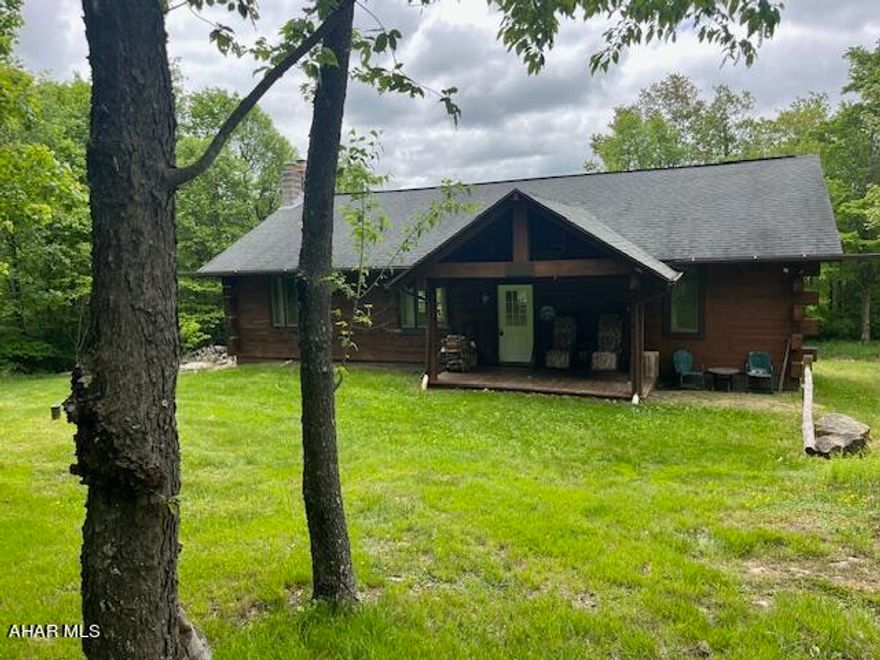 BUYERS;LOOKING FOR A VERY PEACEFUL PART OF NATURE ON 107.328 ACRES OF WOODED GROUND WITH 3 ACRES CLEARED. .CIRCA 2004 CUSTOM BUILT LOG CABIN 30X50 'WITH FULL BASEMENT .IT IS A BEAUTIFUL OPEN LIVING SPACE CONCEPT WITH LARGE LIVING ROOM, DINING ROOM, KITCHEN , 4 BR,2 FULL BATHS WITH VERY NICE CUSTOM BUILT FIREPLACE WITH INSERT. TTHIS CABIN CAN EASILY SLEEP 16 PEOPLE PLUS.IT COULD BE USED AS HUNTING LODGE, WEEKEND RETREAT, PRIVATE RESIDENCE, OR A PROFITABLE AIR B&B. CABIN COMES WITH WELL, SEPTIC, ELECTRIC,SPRING WATER WITH UV LIGHT. PROPERTY PROVIDES MANY TRAILS FOR QUADING ALONG WITH CUSTOM TREE STANDS. PROPERTY ALSO COMES WITH POND AND 3 SMALL STREAMS. YOU WILL BE WITHIN TWO MILES OF 5 STOCKED TROUT STREAMS ALONG WITH THOUSANDS OF ACERS OF STATE GAME LANDS. THIS IS ONCE IN A LIFETIME PROPERTY IF YOU ARE LOOKING FOR PRIVATE &QUIET . YOU WILL BE LISTENING TO BIRDS SINGING AND SEE A ABUNDANCE OF WILDLIFE THROUGHOUT EACH DAY AND A HUNTERS PARADISE .PREAPPROVAL IS NEEDED TO SEE PROPERTY . MAKE YOUR APPOINTMENT FOR YOUR SHOWING TODAY? DEAN @ 814-977-0950