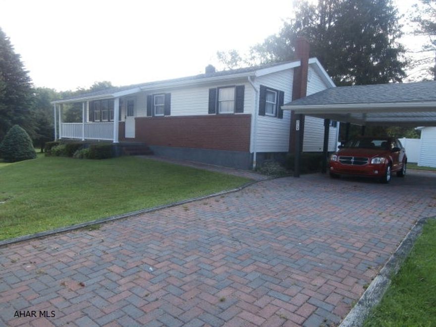 Very clean and well maintained rancher. EI kitchen, living room, three bedrooms and a bath. Basement has a family room with woodburner and great cabinet space.  Attached carport with brick drive. Good location. Good value.