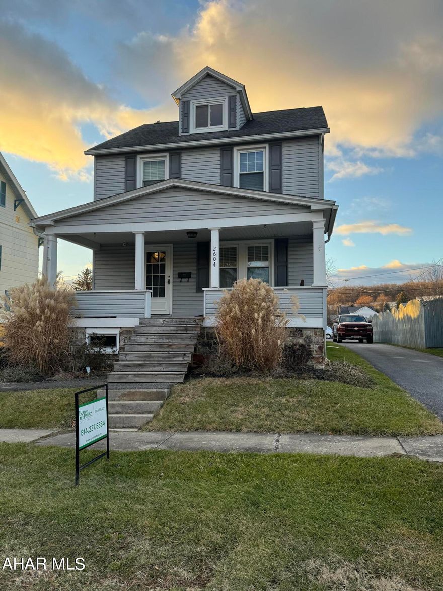 What a great house in one of Altoona's most desired neighborhoods. This lovely 2 story home has a garage and large private driveway. Once you go into the home the oversized living room immediately makes you feel like kicking back and relaxing. The updated kitchen has an great bar to sit at for quick meals. go upstairs and see the beautifully remodeled bathroom. There are  3 extremely large bedrooms on the second floor and the 4th one is on the 3rd floor which would be a great office or game room.
Did I mention the house has a finished basement that has been waterproofed along with a new sump pump?  This place really has nothing left to do but move in.