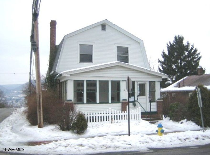 Nice 3 bedroom, 1 bath home. Enclosed front and rear porches, spacious eat-in kitchen, living room. Property is sold as-is. Seller will make no repairs. Offer must be submitted through HUD approved broker. Buyer pays both transfer taxes.