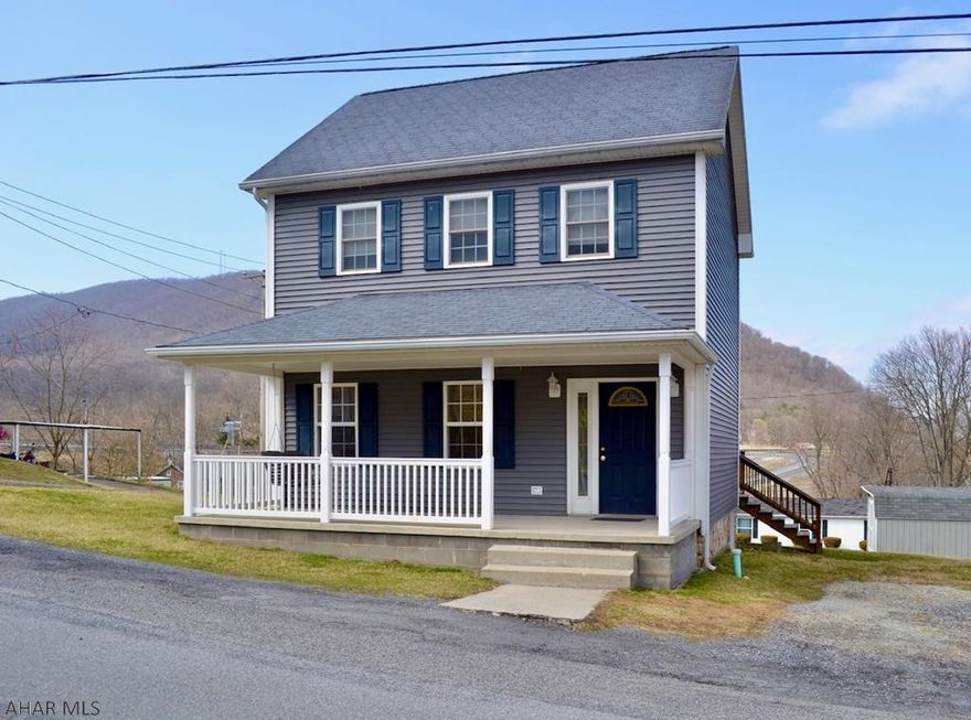 Truly turn key, a wonderfully updated 2.5 story home in Everett, PA.  New flooring throughout the first floor with open foyer, 1/2 bath, living room, eat-in kitchen that opens to a spacious 12' x 24' deck.  Granite kitchen counters, oak cabinets and appliances included.   Main level laundry(washer dryer included), new central AC system, and comfortable oil heat.  The second floor has 2 nice sized bedrooms and a full bathroom with granite counters and double sinks.   Third floor could be a private master suite with large bedroom and attached 3/4 bathroom.   Super low taxes and ready immediately this home is sure to impress, so call today to setup your showing!