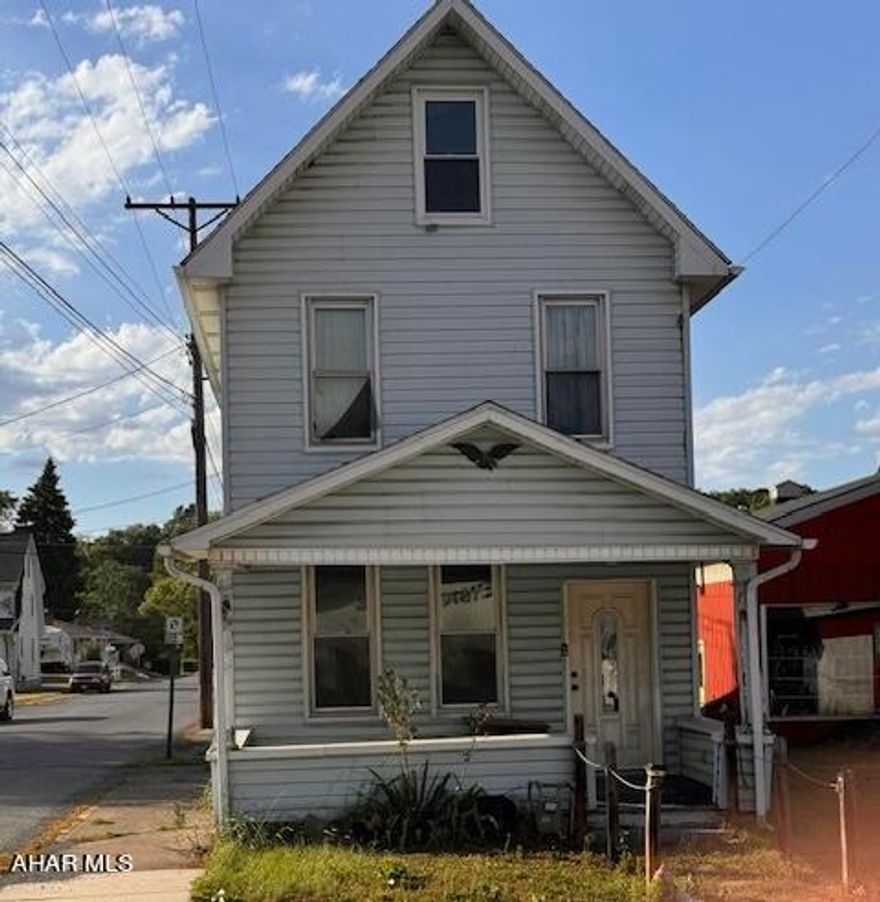Corner Lot Home with Great Potential!**

Discover this unique opportunity to own a piece of history in the heart of Duncansville, Pennsylvania. Built in 1900, this home sits on a desirable corner lot and offers a canvas for your creative vision.

**Key Features:**
- **Newer Furnace**: Stay warm and cozy with a recently updated furnace.
- **Carport**: Convenient parking and protection for your vehicle.
- **Two Bedrooms, One and a Half Baths**: Comfortable living space with potential for more.
- **Attic Space**: Possibility of converting the attic into a third bedroom or bonus room.

While this property is in need of significant TLC, it provides a fantastic opportunity for those looking to renovate and restore. Whether you're an investor or a homeowner with a passion for renovation, this house offers endless possibilities to create your dream home.

**Please Note**: The property is being sold as-is and will require extensive work to reach its full potential. This is a perfect project for someone with a vision for bringing out the hidden charm and character of this historic home.

With the right touch, it can be transformed into a true gem!