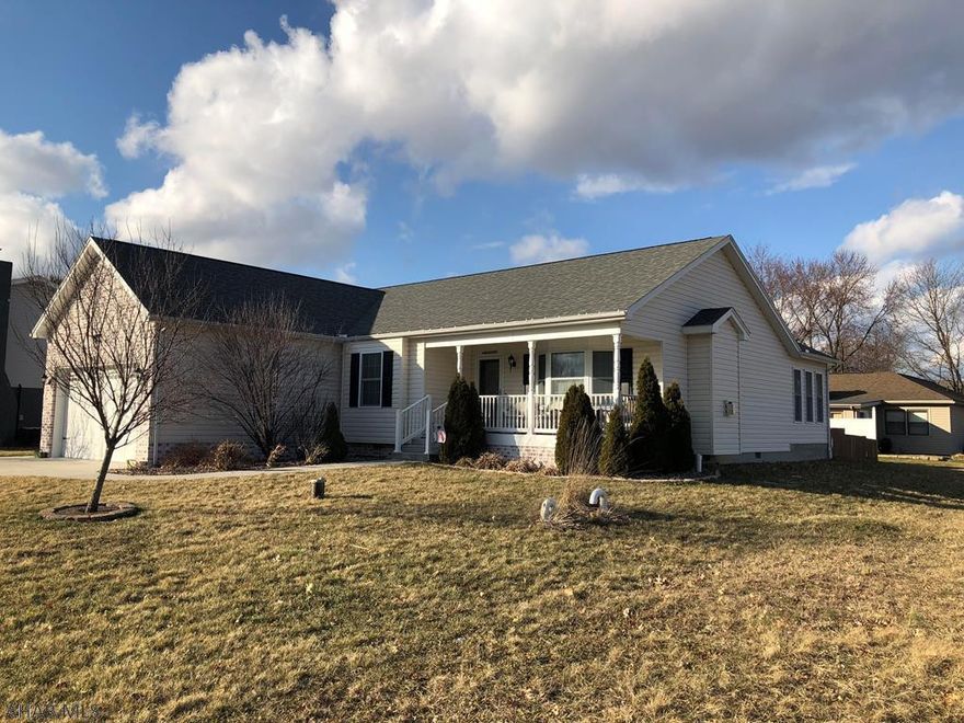 Hollidaysburg area 1 story living in this 2010 custom built home by Dempsie Custom homes. The open concept living room with hardwood floors, gas fireplace, and a vaulted ceiling allows for easy entertaining. The dining area has hardwood floors and patio doors leading to the natural light filled sun room. Enjoy cooking meals in the fully equipped kitchen with Corian counter tops and recessed lights. There are 2 nice guest bedrooms and a full bath plus a master bedroom with en suite and a walk in closet. The rear of the home has a fenced yard with an awning covered patio and fire pit area. The shed allows for additional storage. Keep cool in the summer months with central ac. Your cars can be stored in the attached 2 car garage. All this sits on an 85x125 level lot.
