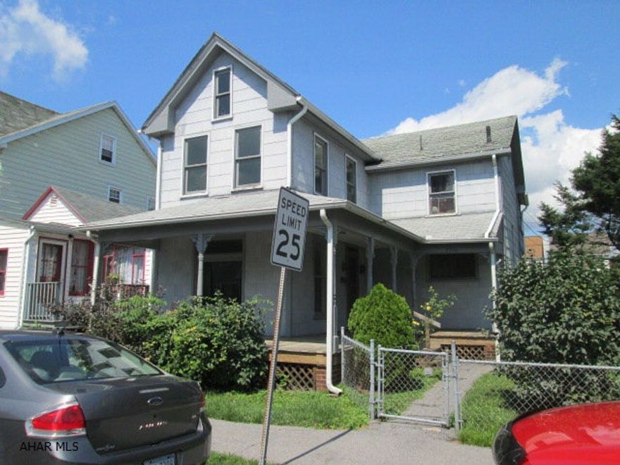 Home needs lots of work.  Nice level double lot.