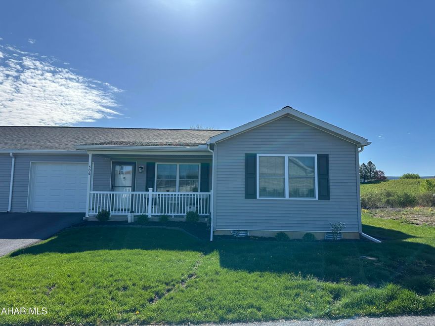 Come check out this beautiful one story home inside the gated 55+ Deer Meadow Community. The home offers two bedrooms and two full bathrooms. The large eat-in kitchen has lots of cabinet space with convenient access to the back porch. Adjacent to the kitchen is a large laundry/mud room connected to the one-car garage. The primary bedroom offers the luxury of an en-suite bathroom with a walk-in shower. Take advantage of the exceptional amenities provided by Deer Meadow, including a community building, exercise facility, and a heated saltwater swimming pool. For a monthly association fee of $300 enjoy access to all amenities, insurance coverage, outside maintenance (such as roof and siding repairs), lawn care, snow removal, and trash disposal.