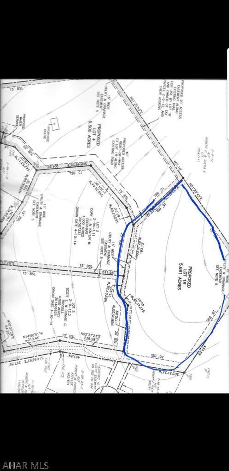 Property has a two bay garage and an a frame on it. It has access to utilities at the entrance to the right of way at the end of Deerfield drive off of Maple Hollow road. There is already a spot cleared for a house done by the previous owner on the upper level.