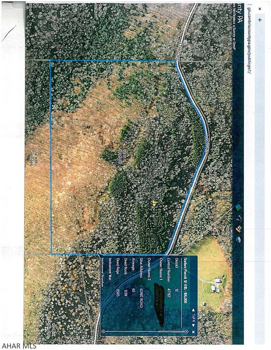 Within 5 minutes of Prince Gallitzin State Park and bordering State Game Lands on 2 sides this tract of woodland offers great hunting and building potential. Lots of frontage on Killbuck Road this 65 acres includes some timber value. OGM reserved or sold prior. This area is known for its large game lands and remote location yet within a half hour drive to Altoona. Electric across the road.