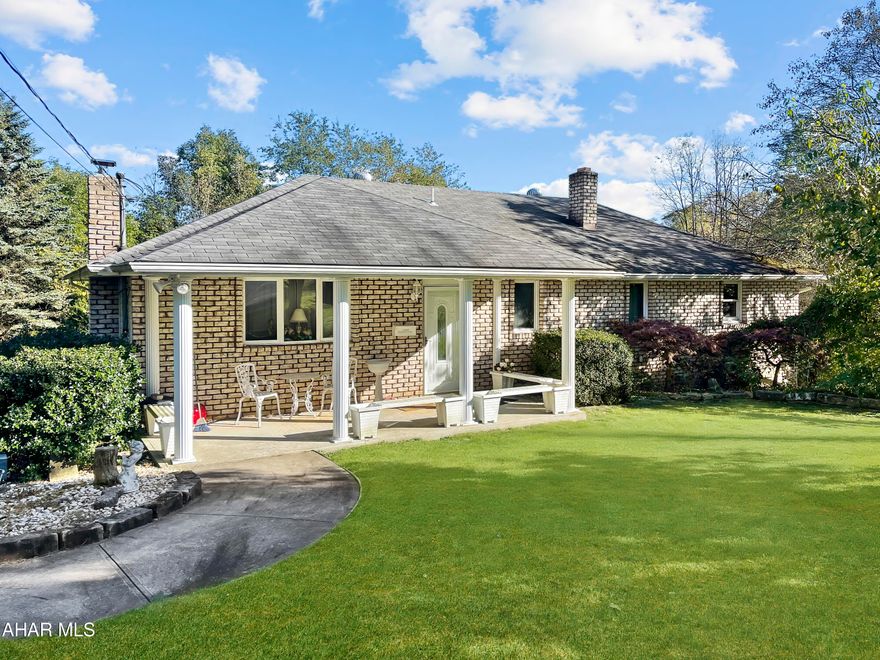 Welcome to 159 Anderson Drive in Jackson Township, located in the Central Cambria School District. This charming ranch-style home, built in 1994, offers a serene retreat on its expansive 1.8-acre lot, nestled at the end of a tranquil dead-end street. Upon entering the main floor, you'll be captivated by the spacious living area adorned with a cozy fireplace. The adjacent dining room seamlessly connects to the well-appointed kitchen, boasting ample cabinetry and counter space for all your culinary needs. Conveniently located on the main floor, you'll find a laundry room, a full bathroom, two additional bedrooms, and a generously sized master bedroom with an attached half bath. The basement, accessible from the exterior, presents an exciting opportunity for customization and expansion. With its impressive fireplace and garage, the basement holds immense potential for creating additional living spaces tailored to your preferences. Outside, the property exudes curb appeal with its inviting covered front porch. The large rear deck provides an idyllic setting for outdoor gatherings. The property is being sold AS-IS, allowing you the freedom to personalize and enhance it according to your unique vision.