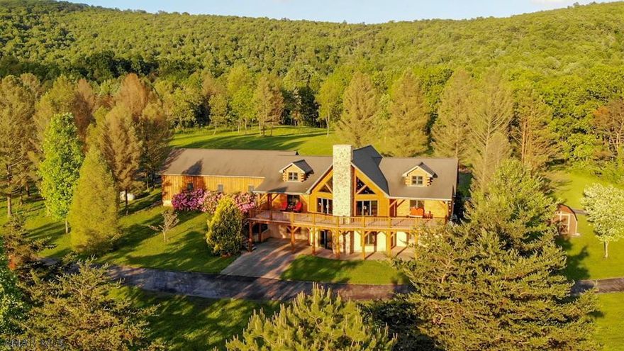 A natural and timeless beauty Inspired by country homes and barns of yesterday, this post and beam log offers high-end luxury and 73+ very private acres with long range views and absolute serenity. Open floor living, vaulted ceiling, hardwood flooring, natural light, unspoiled forest, meandering brook, so compliment the construction of this 2002 log home offering 5000 square feet and two full floors of living! Luxurious ensuite baths in each of the two master suites! A total of four bedrooms, four bathrooms, and two kitchens offer living options! Three convenient accesses to the property! Located in the beautiful and sought-after south central Pa! Just minutes to I-70 and the PA turnpike. Close to Omni resort! Less than 2 hours to DC and close to the MD border.