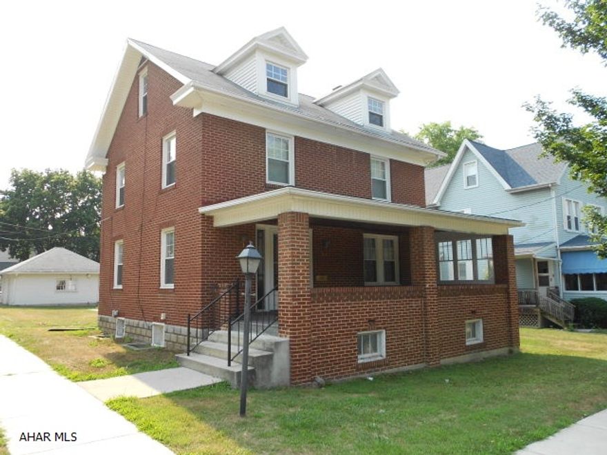 Classic Brick Hollidaysburg Borough on a corner lot with lots of original features. New Central Air, Hot Water Heat, Complete Finished 3rd floor. Basement has been waterproofed, All Thermo Pane Windows,Mudroom & Pantry off the Kitchen.Well Maintained Property for you. MOTIVATED SELLER looking for offer! SELLER IS OFFERING $2,000.00 SELLER ASSIST!!!