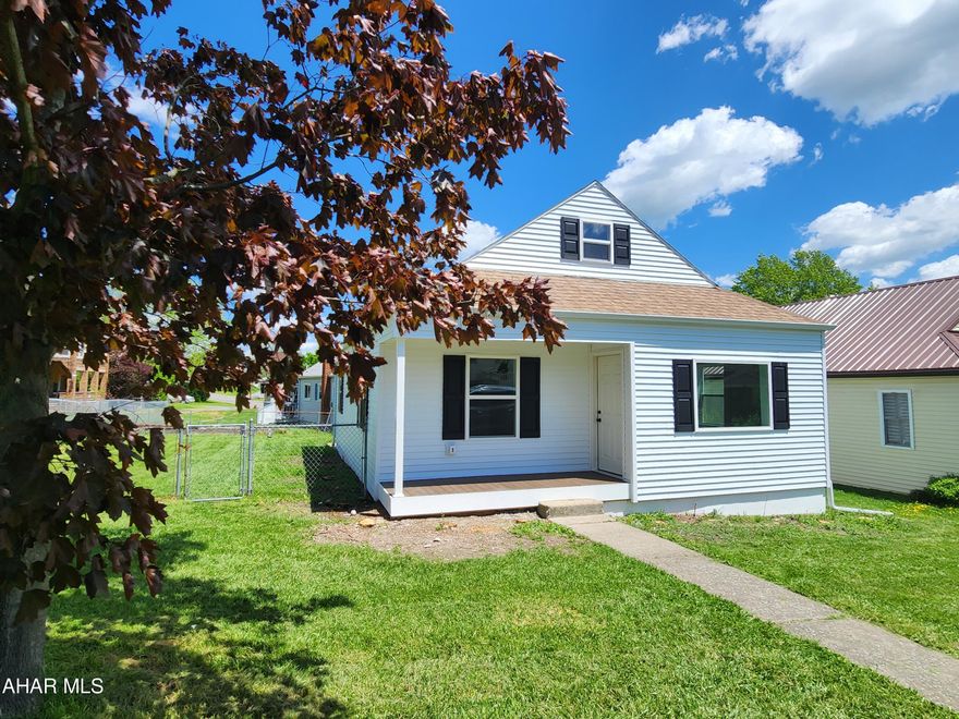Welcome to this quaint 2 bedroom bungalow. From the windows to the walls, this home has recieved a full remodel. Modern charm with first floor living sets this home apart. The open concept floor plan offers new kitchen with appliances including washer and dryer, two bedrooms, full bathroom, and laundry. There's a pull down in the hallway to get to the finished attic with a new heat pump for temperature control. Having a fenced backyard makes entertaining a breeze. Call for your showing today.