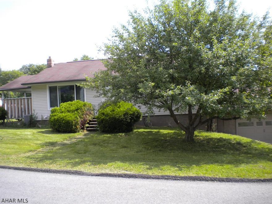 One story 3 bedroom 1 bath home located on a 100x120 corner lot with an inground vinyl fenced  pool.(Pool was open & used in the summer of 2019 and professionally closed in the fall of 2019)  With paint throughout and removing the carpet to reveal the hardwood floors this home can beautiful.  2 car attached garage. Covered side patio. This is an estate being sold as is. New gas line from street and new gas meter Feb. 2020.