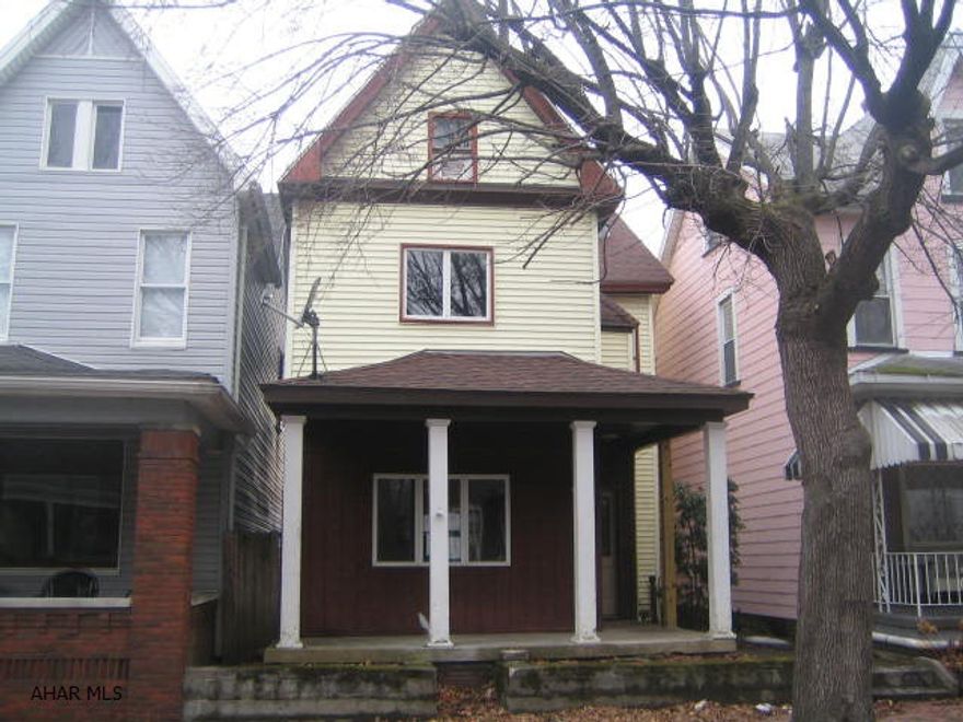 Altoona 2 story vinyl home. Needs some TLC, but could be perfect with some work. Large living room, den w/ fireplace, kitchen with large dining area. Rear deck and 2nd floor balcony. Off street parking. Property sold as-is. Seller will make no repairs. Offers must be submitted through HUD approved broker. Buyer pays both transfer taxes. Marketed by MMREM.com. More properties at www.HUDhomestore.com. Exclusive agency. Equal Housing Opportunity.