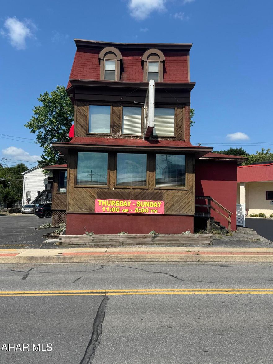 Want to own your own business?  Here is a turn key, well established pizza, wings, and sub shop in the county! Kitchen well equipped with everything needed and updated freezer. Shop has updated flooring and added section with skills machines! Apartment in upper level for extra income.  Call listing agent to tour!