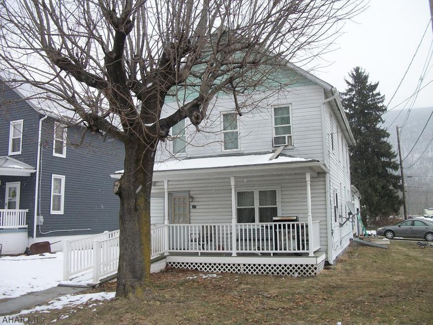 This two-story house located in Hyndman Borough is priced to sell. It is move in ready. The lower level contains a kitchen, dining room, living room, foyer, laundry room and a 3/4 bathroom. The upstairs has 3 bedrooms and a full bathroom. Go through the mechanical room to the attached one car garage. There is an enclosed porch off of the kitchen. Enjoy the large two-car detached garage with plenty of storage room. 100 amp electric service.