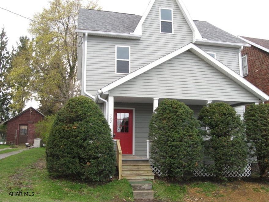 New everything!  Kitchen, baths, roof, siding, windows, walls, flooring, insulation...even the gas and sewer lines!  Nice large rooms, 1st floor laundry, mud room and powder room, central air. Phone and TV jacks in every bedroom. A must see!