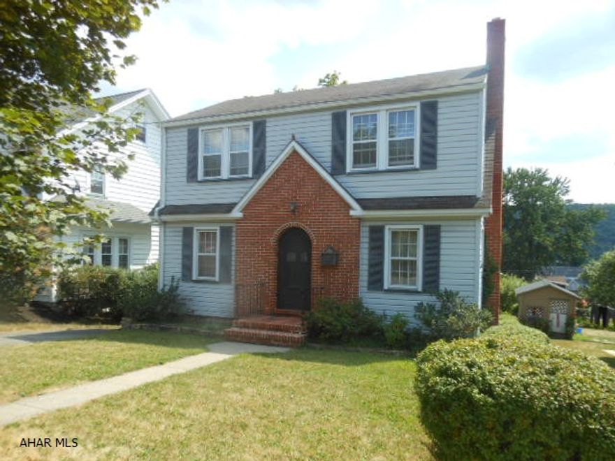 Very nice three bedroom home located on historic Walnut Street in Hollidaysburg. Features a formal dining room, a large living room with fireplace and a TV room or den. Features a large deck with view of mountains and an awning.