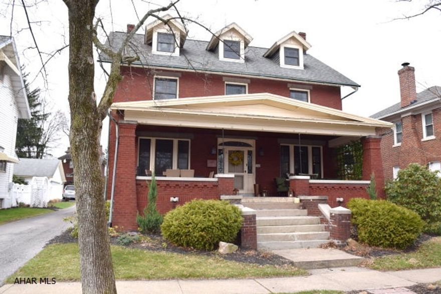 This is it.  The type of home everyone wants in Hollidaysburg Borough.  Solid brick 2 1/2 story home that has been thoughtfully and tastefully refurbished.  Hardwood floors, all new lighting, most windows are new, and decorator colors to please everyone.  Large bedrooms and adorable second floor sun room with so many possibilities. Mud room for all your gear.  Rear patio, koi pond, private yard.  But, believe me, even before you see all these other great features, the entry foyer will have you at hello.