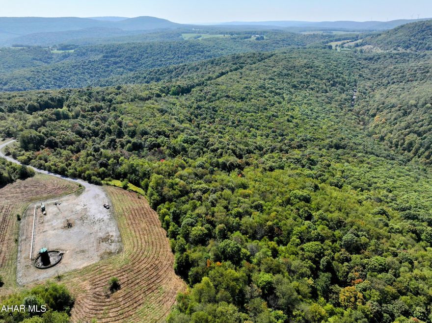 This parcel of land is close to Blue Knob State Forrest (Blue Knob Ski Resort), where you will find our state's highest skiable mountain with terrain that will give you the excitement that you are expecting with down hill skiing. Raystown Lake, Pennsylvania's largest man made lake is an easy drive across the mountain for superb bass and stripping fishing or just your boating enjoyment. This area is just bursting with the outdoor adventures that you are craving for the lifestyle of your dreams. This land is perc approved and electric can be brought to the site. Often sought after, seldom found, this exceptional property is an outdoorsman dream. Away from the stress and hustle and bustle of the city, yet actually within minutes of the conveniences of life. On the mountain with some fantastic views, this gated property offers you the privacy and seclusion that you are seeking without the restrictions that often come with gated communities. This land offers abundant wildlife for the hunting enthusiast with plentiful deer, bear and turkey. The nature lover will find peace and tranquility in the woodlands. An excellent opportunity if you are either seeking a retreat and a place to chill or if you are looking for year round living in a location that offers distance from the world yet close enough for a daily commute. Taxes reflect the whole property.