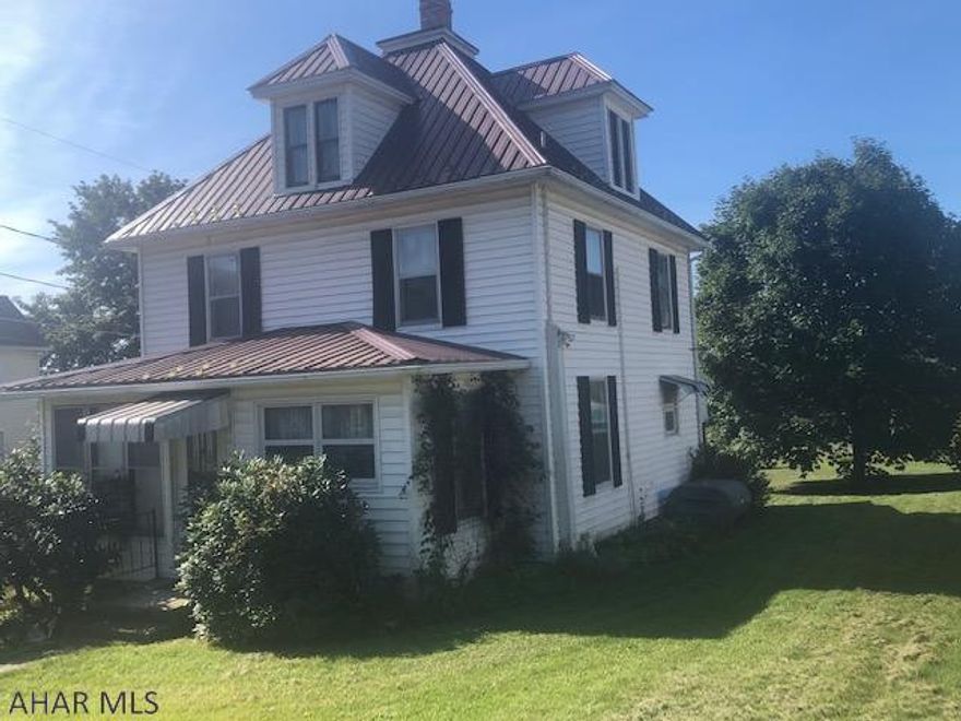 Looking for a nice home in the Chestnut Ridge School District?  This 3 bedroom, 1  bath home has a large kitchen with newer countertop and backsplash, first floor laundry on enclosed heated porch, some hardwood floors, newer furnace, newer oil tank and metal roof. One bedroom is a captive room. The attic could be finished for additional living space.