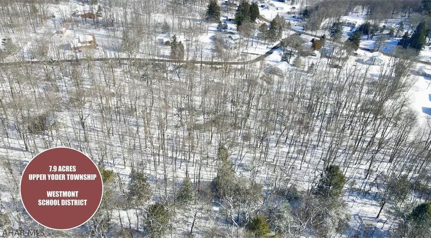 7.9 acres of land welcomes you in Upper Yoder Township. These two parcels are located in Westmont School District and features public water & electric availability at the street. Call today to schedule an appointment to see this property!