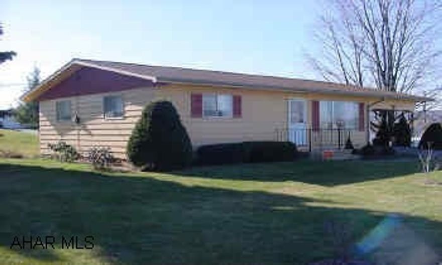 Very nice two bedroom rancher. One full bath, central air, full unfinished basement. Very good condition two bedroom rancher with central air. New carpeting,  and recently repainted exterior red wood siding.