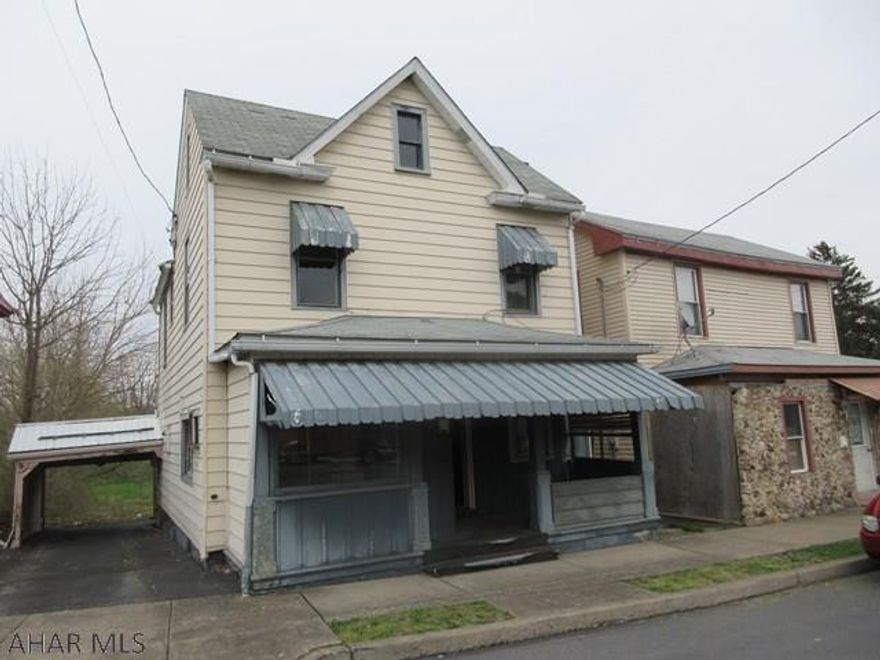 Huntingdon 2 story in need of significant TLC. Large eat-in kitchen and large back porch area. Nice yard. Property sold AS-IS. Seller will make no repairs. Offers must be submitted through HUD approved broker. Buyer pays both transfer taxes. Equal Housing Opportunity.