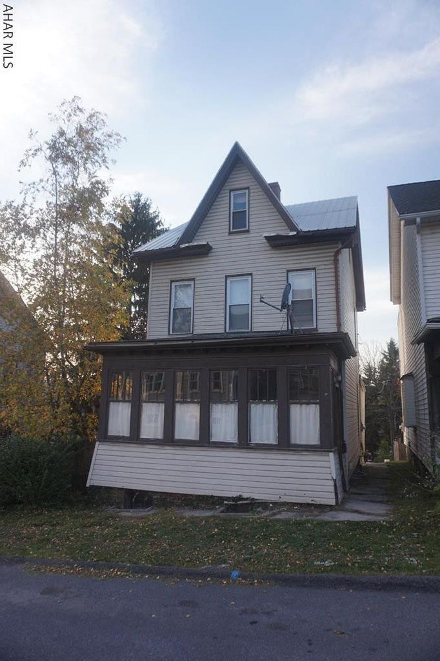 Investors, handy person special!  Live in, rent out.  Two plus bedroom 1 1/2 bath home near East End area.  Spacious front bedroom and kitchen.  First floor laundry.  First floor half bath.  Bonus heated room on attic floor.  Needs your touches and TLC.