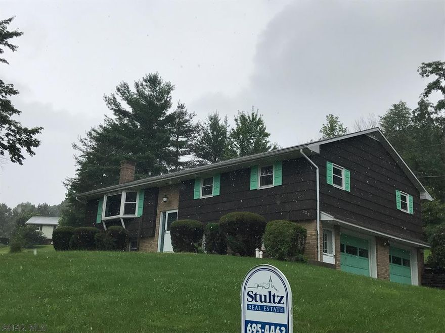 Well constructed home located in Rural setting but minutes away from shopping, easy access to I 99. Home offers 3 bedrooms, 2 baths, family room in basement plus bonus room that could be used as a 4th bedroom. Newer furnace and windows.