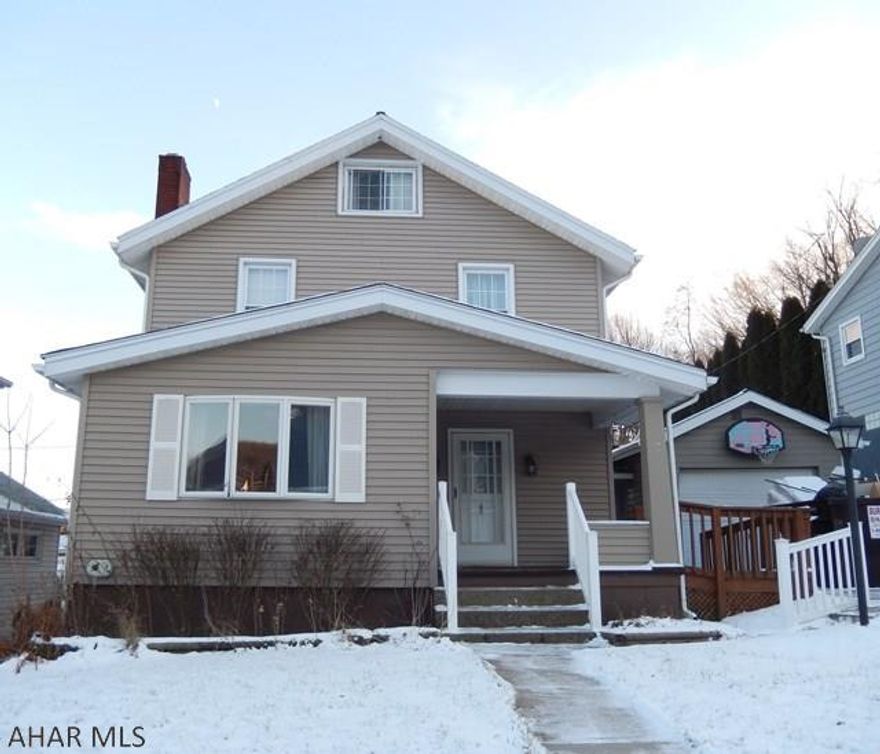 Bright and cheery 3 bedroom 2 bath home in Calvert Hills on double lot. This well cared for home features 1st floor bath, bonus room and enclosed back porch with thermo pane windows, central air, plenty of closet space, partially fenced yard, garage and shed. New hot water heater and good mechanics.