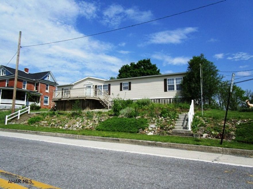 NICE HOME - Only a 1-owner occupancy. Lg. master suite w/ w-in. closet & private bath w/separate shower/dbl.-bowl vanity/separate tub; oak kitchen w/center island/built-in desk/built-in hutch/loads of cabinets; ft. deck; rr. porch; nice back yard; gutters/d.spouts; dbl.-pane windows w/ deco. grids; central air; stg. shed.  South Woodbury Township public sewer, 766-2900: was $54.00 / month.  New Enterprise Water Assoc. public water - contact Julie Guyer of Guyer Bros. @ 766-0055 or 766-3774: was $30 / month.  Penelec electric.  Barkman Bros. oil supplier.  Suburban Gas Co.'s propane gas tank - used for cooking only. NO WARRANTIES ARE IMPLIED IN REGARDS TO THE 1,680 SF of GLA. Crawl space foundation inspected & approved by engineer; title retired; contact list agent for copies.