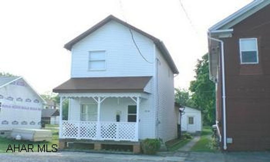BELLWOOD BOROUGH! JUST MOVE INTO THIS PERFECT STARTER WITH COMPLETELY MAINTENANCE FREE NEW EXTERIOR, NEW SIDING, NEW WINDOWS, NEWER ROOF!  INTERIOR IS IMMACULATE AND READY TO JUST MOVE INTO.  ALL APPLIANCES STAY IN THIS  UPDATED KITCHEN WITH CUSTOM CABINETRY.  EACH BEDROOM HAS LARGE DOUBLE CLOSETS. NEW ENERGY EFFICIENT FURNACE.  OVERSIZED GARAGE IS A HUGE BONUS AS IT OFFERS HEAT, ELECTRIC AND A CLIMATE CONTROLLED ROOM.  YOU MUST SEE THIS GREAT OPPORTUNITY.
