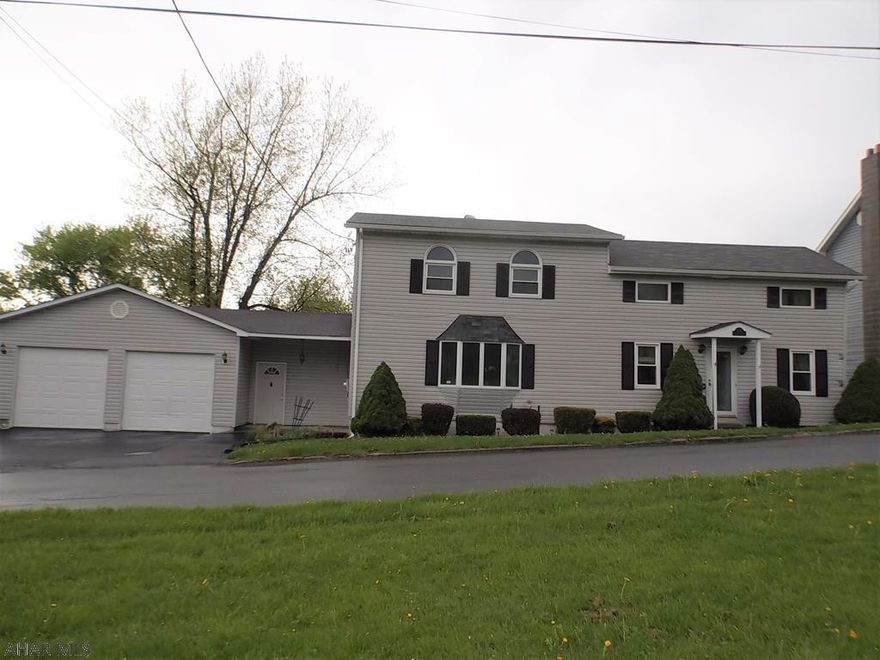 Large, bright very well maintained 3 bedroom, 2 bath home on a quiet street in Gallitzin. Open eat-in kitchen that has been updated with all appliances included. A full bath and a laundry room for 1st floor convenience. A very large open living room and dining area with sliders opening to a deck to overlook the beautiful large yard. Also on the first floor is a den/office or a playroom for the kids. The second floor has a large master bedroom, 2 additional bedrooms, a den/office area or a sitting room, and a bath.  This home also has a 2 car garage. It has been very meticulously maintained by the owners which means you can move right in! Lot sizes are 50x108 and 81x216.  Home is currently heated with oil but the gas line is ran to the front yard and could easily be brought into the home.